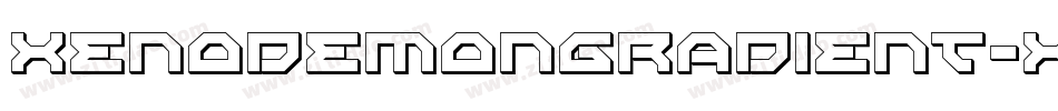 XenoDemonGradient-XpXd字体转换 XenoDemonGradient-XpXd字体转换