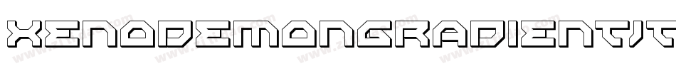 XenoDemonGradientItalic-gK2R字体转换