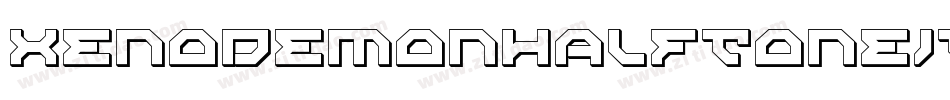 XenoDemonHalfToneItalic-4DyK字体转换 XenoDemonHalfToneItalic-4DyK字体转换