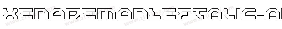 XenoDemonLeftalic-aRy5字体转换 XenoDemonLeftalic-aRy5字体转换