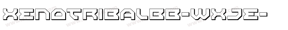XenotribalBb-WXJE字体转换