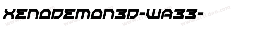 XenoDemon3D-wa33字体转换