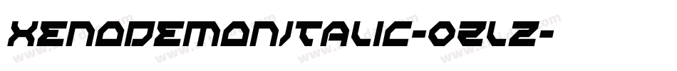 XenoDemonItalic-0Zlz字体转换