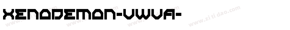 XenoDemon-vWvA字体转换
