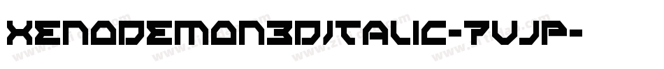 XenoDemon3DItalic-7VjP字体转换