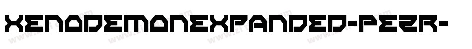 XenoDemonExpanded-PeZr字体转换 XenoDemonExpanded-PeZr字体转换