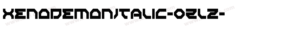 XenoDemonItalic-0Zlz字体转换