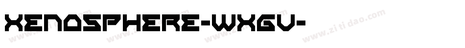 Xenosphere-WXgv字体转换