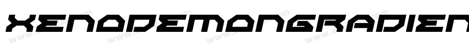 XenoDemonGradientItalic-gK2R字体转换