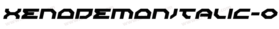 XenoDemonItalic-0Zlz字体转换