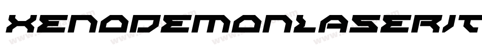 XenoDemonLaserItalic-WxVA字体转换 XenoDemonLaserItalic-WxVA字体转换