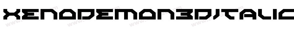 XenoDemon3DItalic-7VjP字体转换