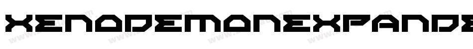 XenoDemonExpandedItalic-LgAZ字体转换