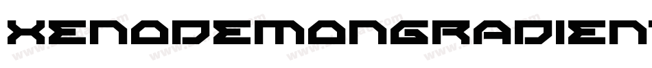 XenoDemonGradientItalic-gK2R字体转换