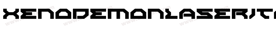 XenoDemonLaserItalic-WxVA字体转换 XenoDemonLaserItalic-WxVA字体转换