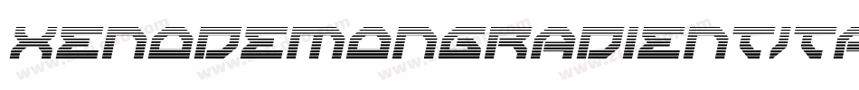 XenoDemonGradientItalic-gK2R字体转换