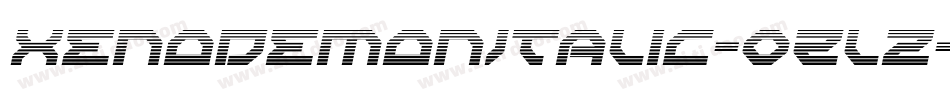 XenoDemonItalic-0Zlz字体转换
