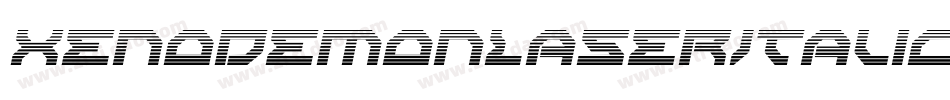 XenoDemonLaserItalic-WxVA字体转换 XenoDemonLaserItalic-WxVA字体转换