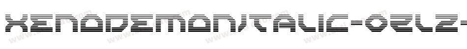 XenoDemonItalic-0Zlz字体转换