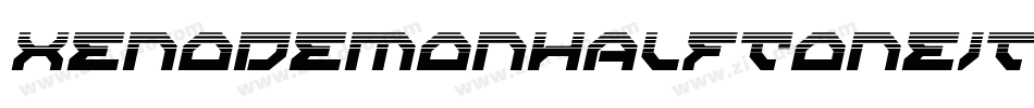 XenoDemonHalfToneItalic-4DyK字体转换 XenoDemonHalfToneItalic-4DyK字体转换