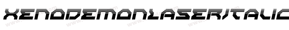 XenoDemonLaserItalic-WxVA字体转换 XenoDemonLaserItalic-WxVA字体转换