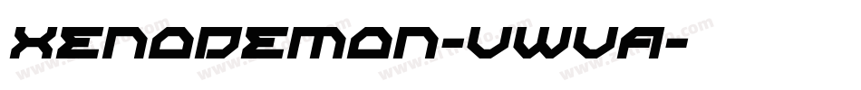 XenoDemon-vWvA字体转换
