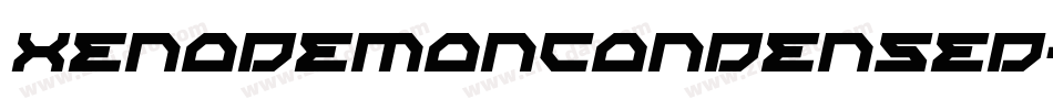 XenoDemonCondensed-mdZP字体转换
