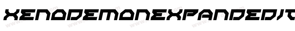 XenoDemonExpandedItalic-LgAZ字体转换