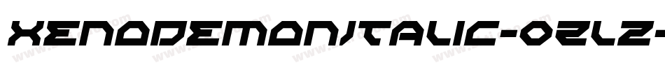 XenoDemonItalic-0Zlz字体转换