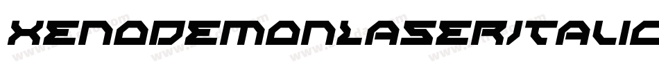 XenoDemonLaserItalic-WxVA字体转换 XenoDemonLaserItalic-WxVA字体转换