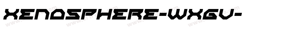 Xenosphere-WXgv字体转换