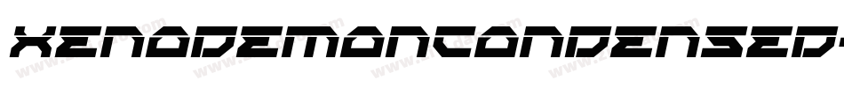 XenoDemonCondensed-mdZP字体转换