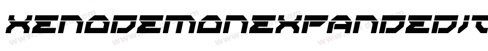 XenoDemonExpandedItalic-LgAZ字体转换