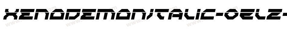 XenoDemonItalic-0Zlz字体转换