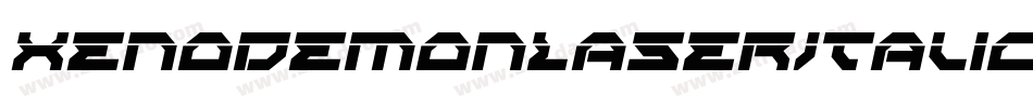 XenoDemonLaserItalic-WxVA字体转换 XenoDemonLaserItalic-WxVA字体转换