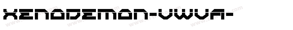 XenoDemon-vWvA字体转换