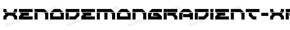 XenoDemonGradient-XpXd字体转换 XenoDemonGradient-XpXd字体转换