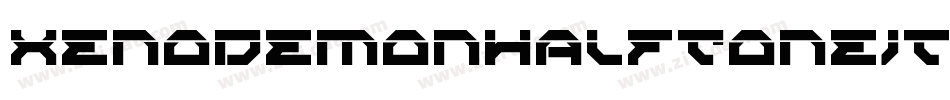 XenoDemonHalfToneItalic-4DyK字体转换 XenoDemonHalfToneItalic-4DyK字体转换