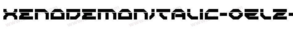 XenoDemonItalic-0Zlz字体转换