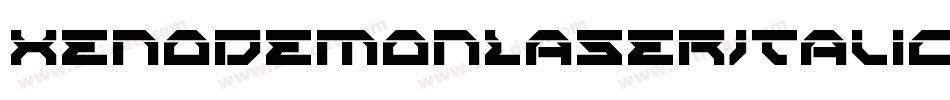 XenoDemonLaserItalic-WxVA字体转换 XenoDemonLaserItalic-WxVA字体转换