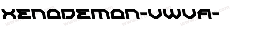 XenoDemon-vWvA字体转换