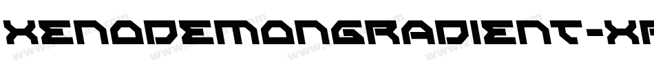 XenoDemonGradient-XpXd字体转换 XenoDemonGradient-XpXd字体转换