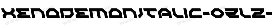 XenoDemonItalic-0Zlz字体转换