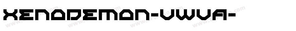 XenoDemon-vWvA字体转换