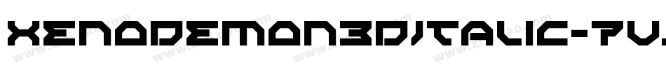 XenoDemon3DItalic-7VjP字体转换