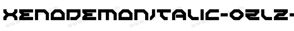 XenoDemonItalic-0Zlz字体转换