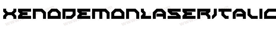 XenoDemonLaserItalic-WxVA字体转换 XenoDemonLaserItalic-WxVA字体转换