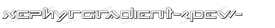 XephyrGradient-zPew字体转换