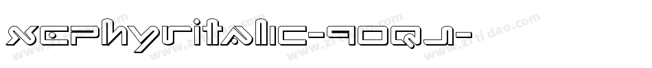 XephyrItalic-9Oqj字体转换