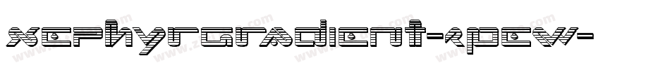 XephyrGradient-zPew字体转换